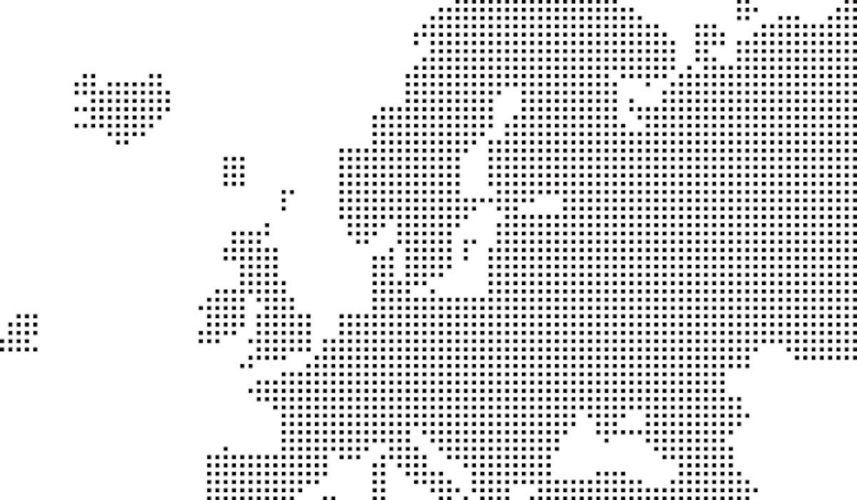 Europe dotted map