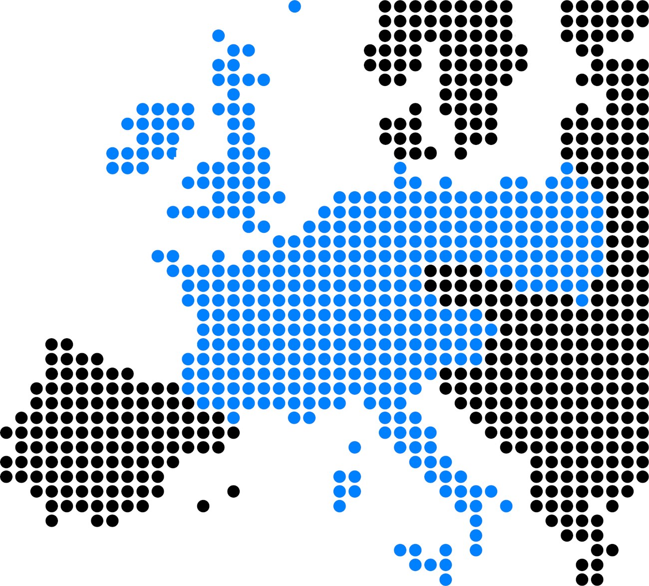 Nomios Eropean Map Dotted