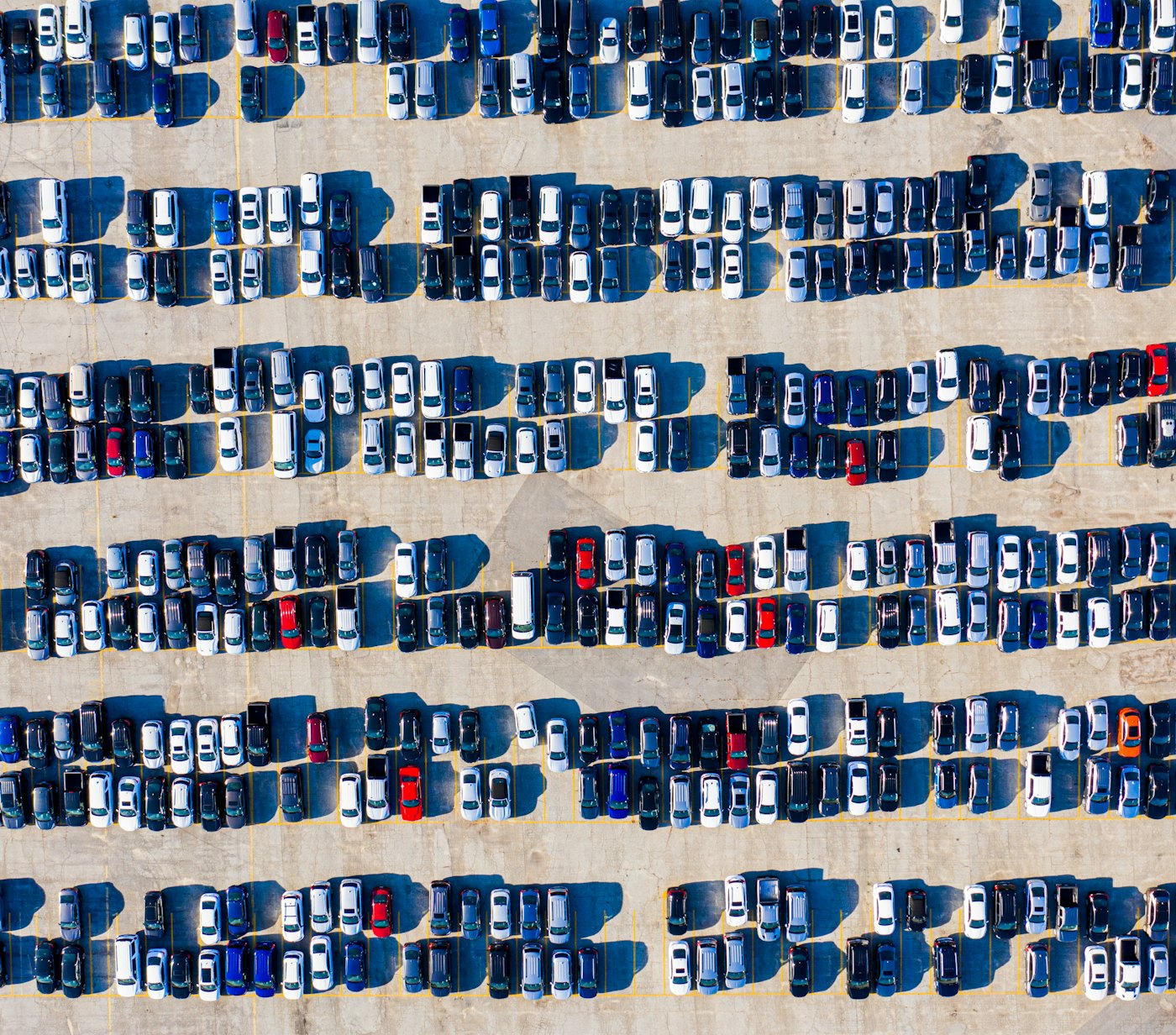 Car parking from above