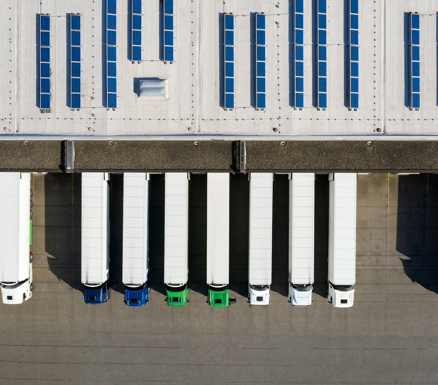 Truck docking warehouse