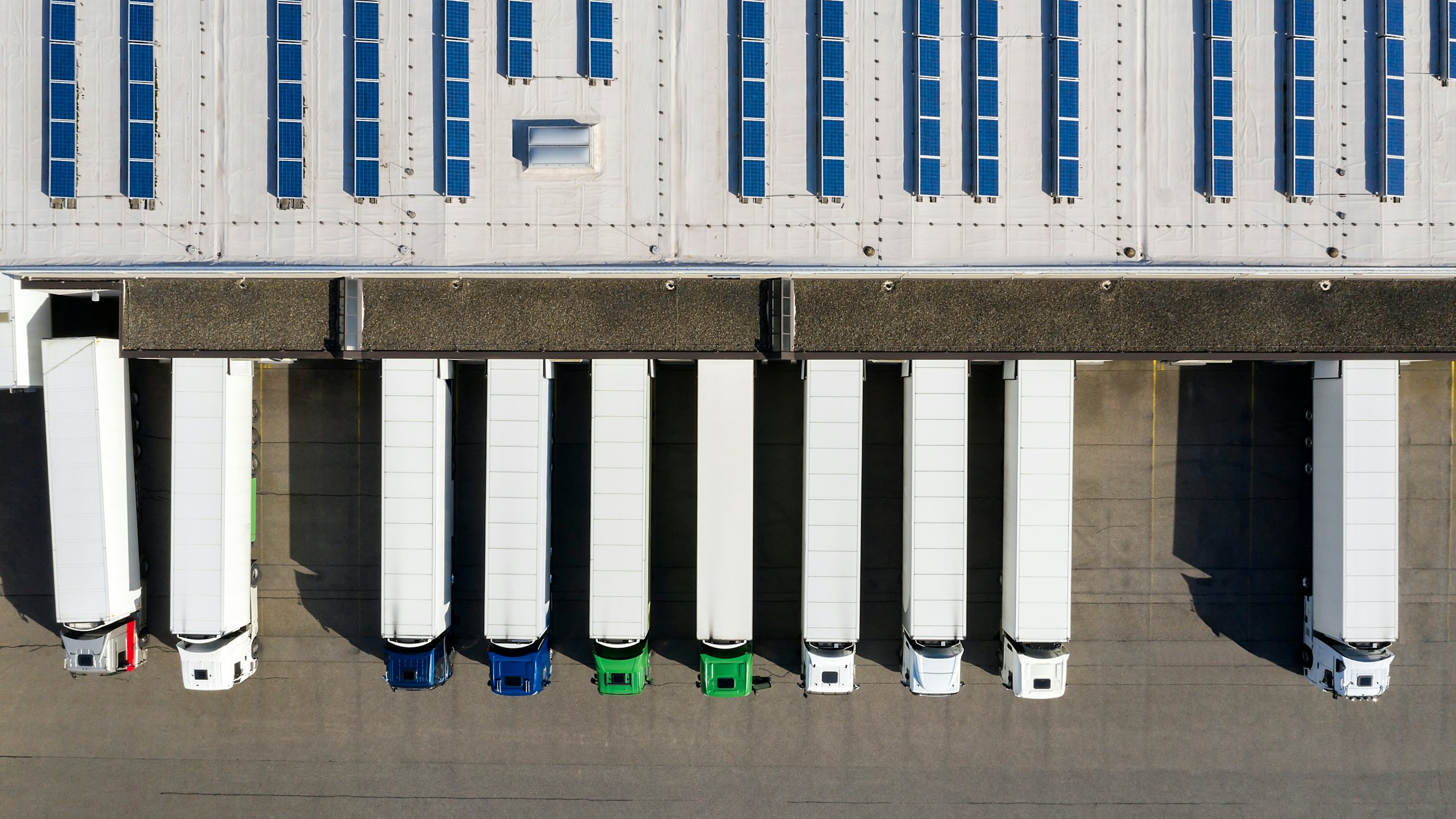 Truck docking warehouse