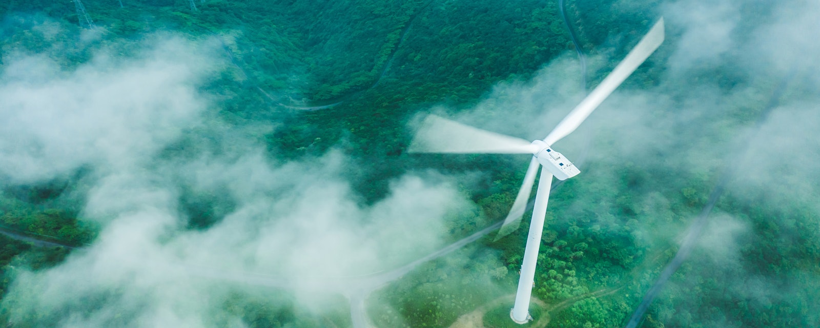 Wind power clouds green