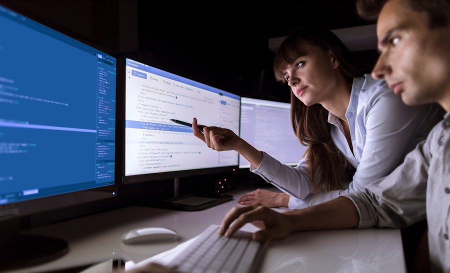 Cybersecurity engineers project desktop