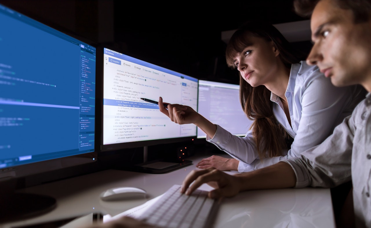 Cybersecurity engineers project desktop