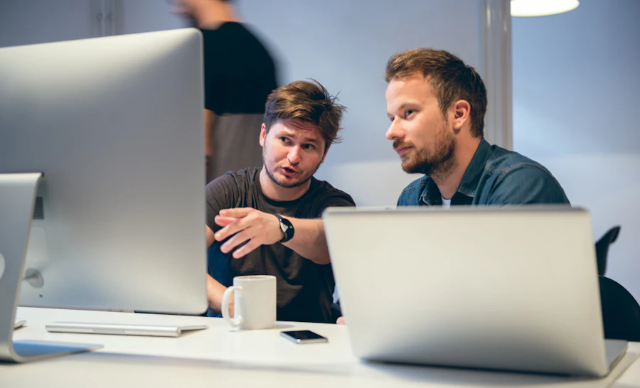 Engineers working on risk exposure management