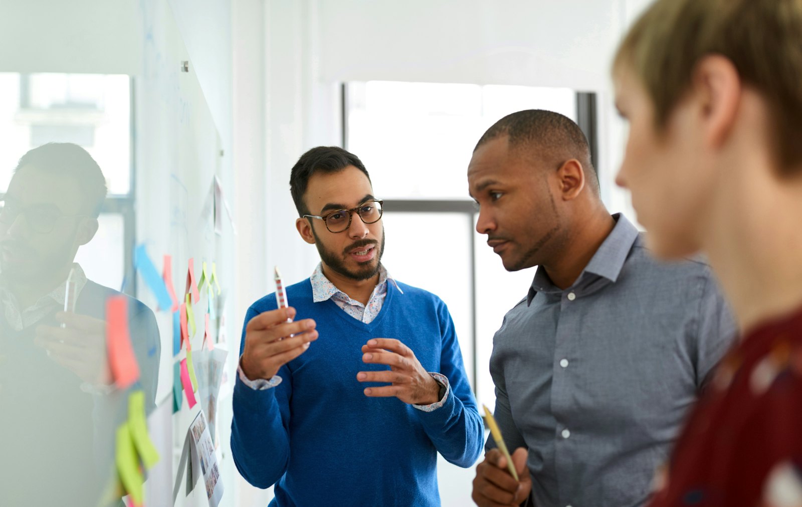 Whiteboard discussion engineers