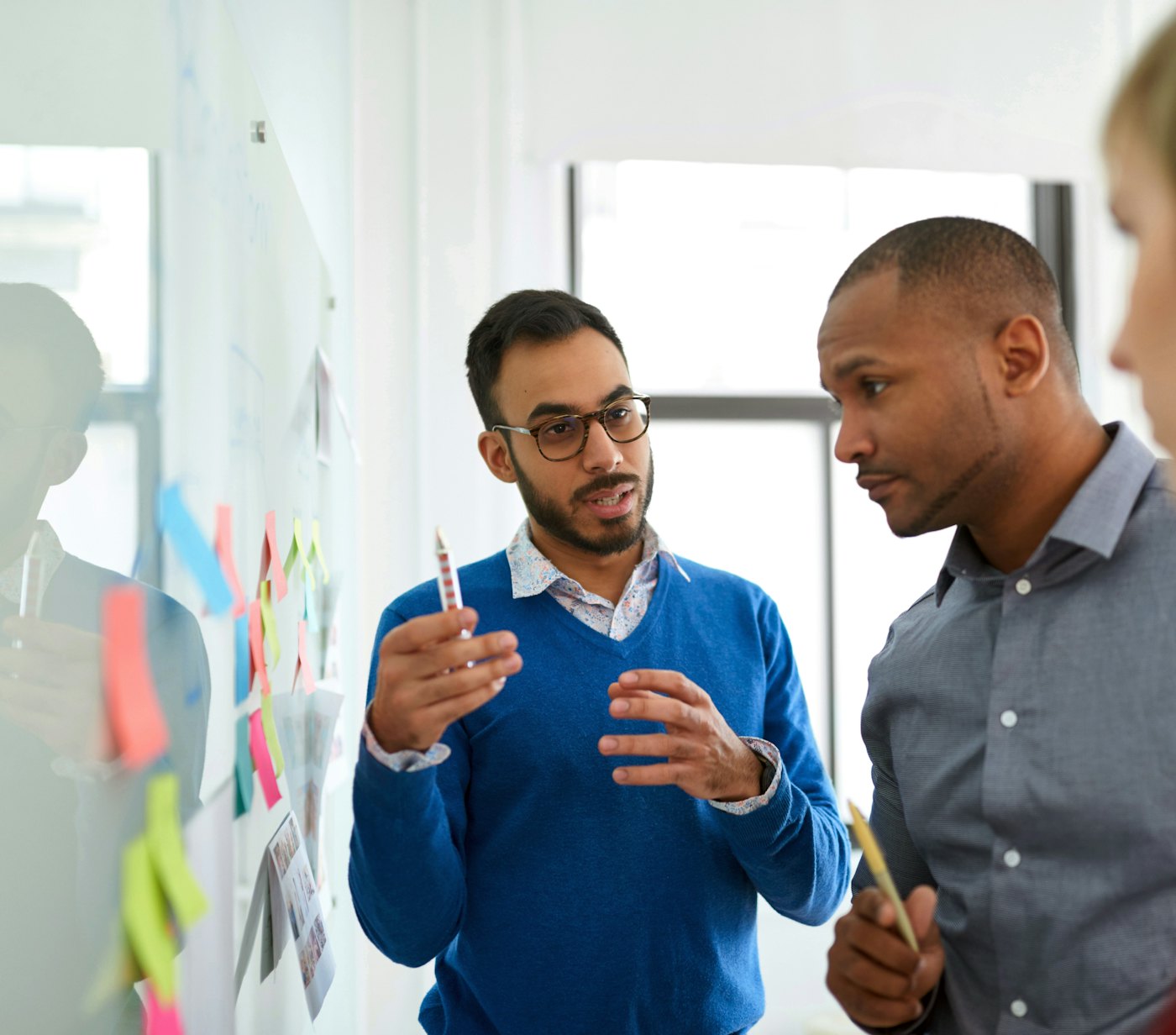 Whiteboard discussion engineers