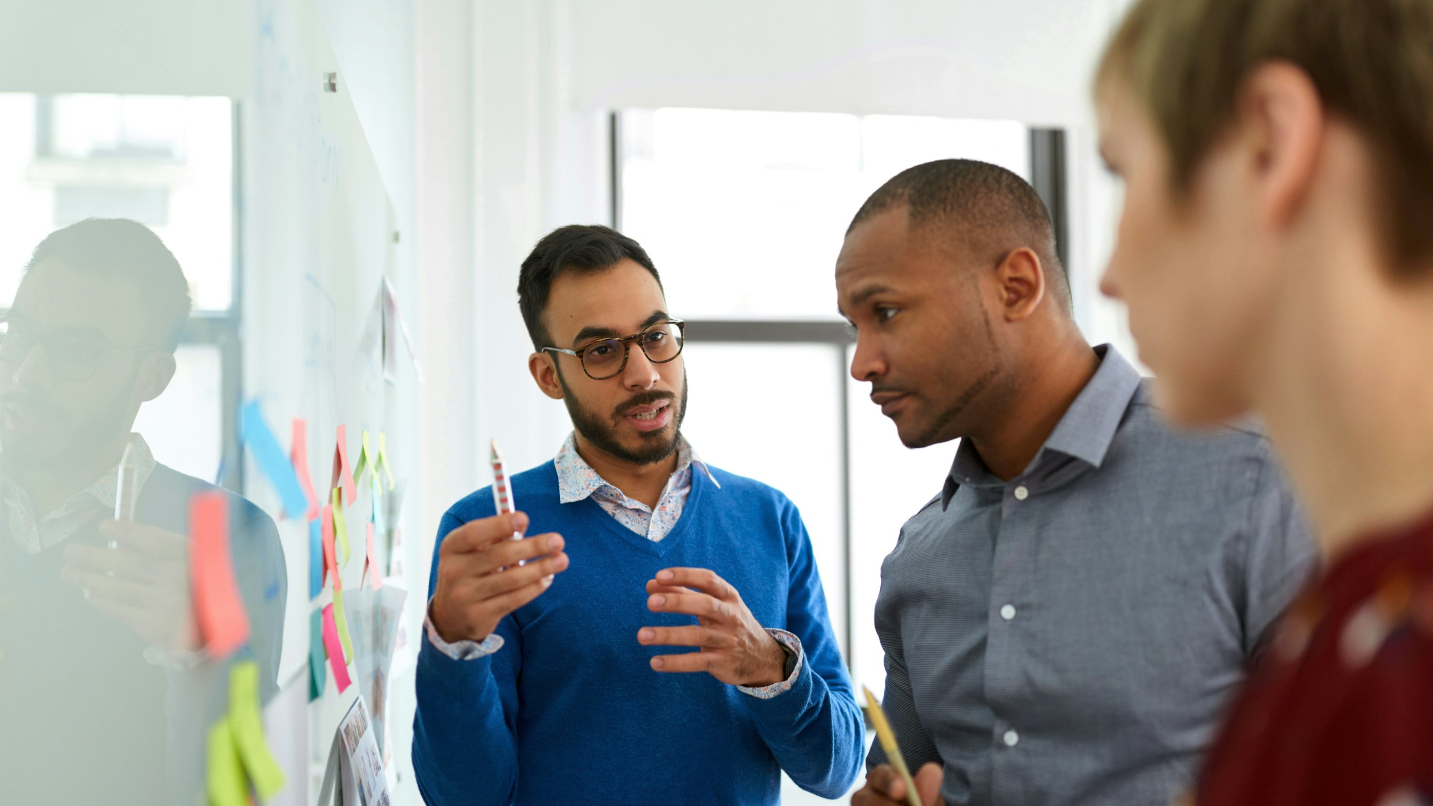 Whiteboard discussion engineers