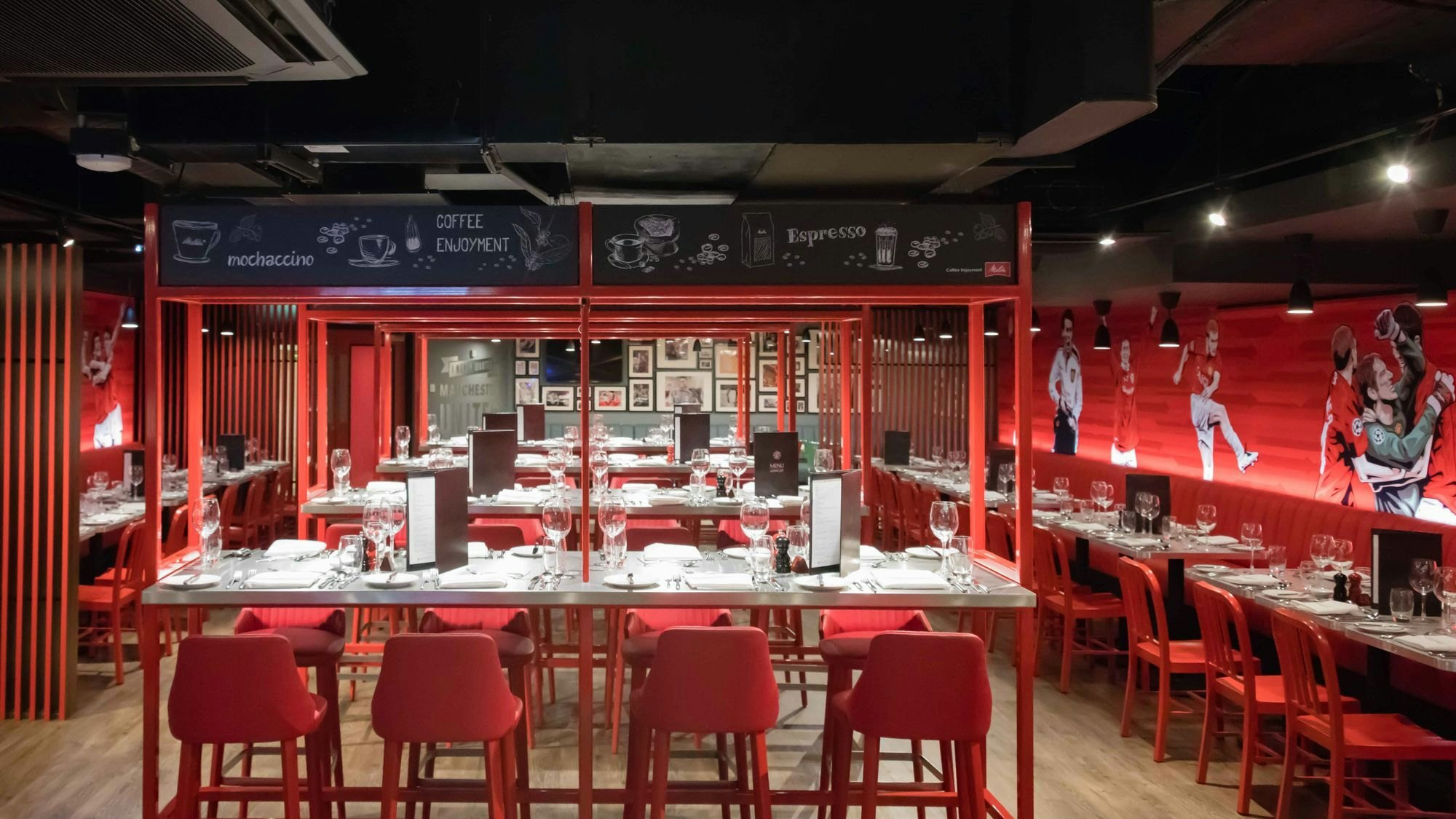 The red cafe matchday vip experience manchester untied old trafford hospitality suite