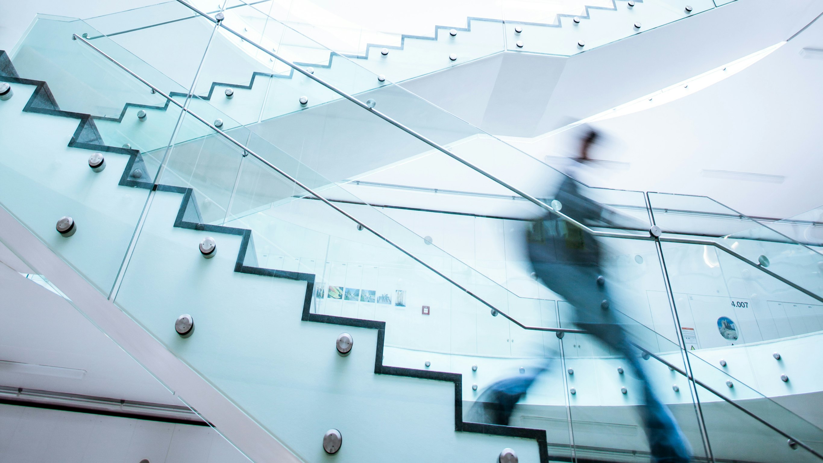 Architectural stairs glass roof
