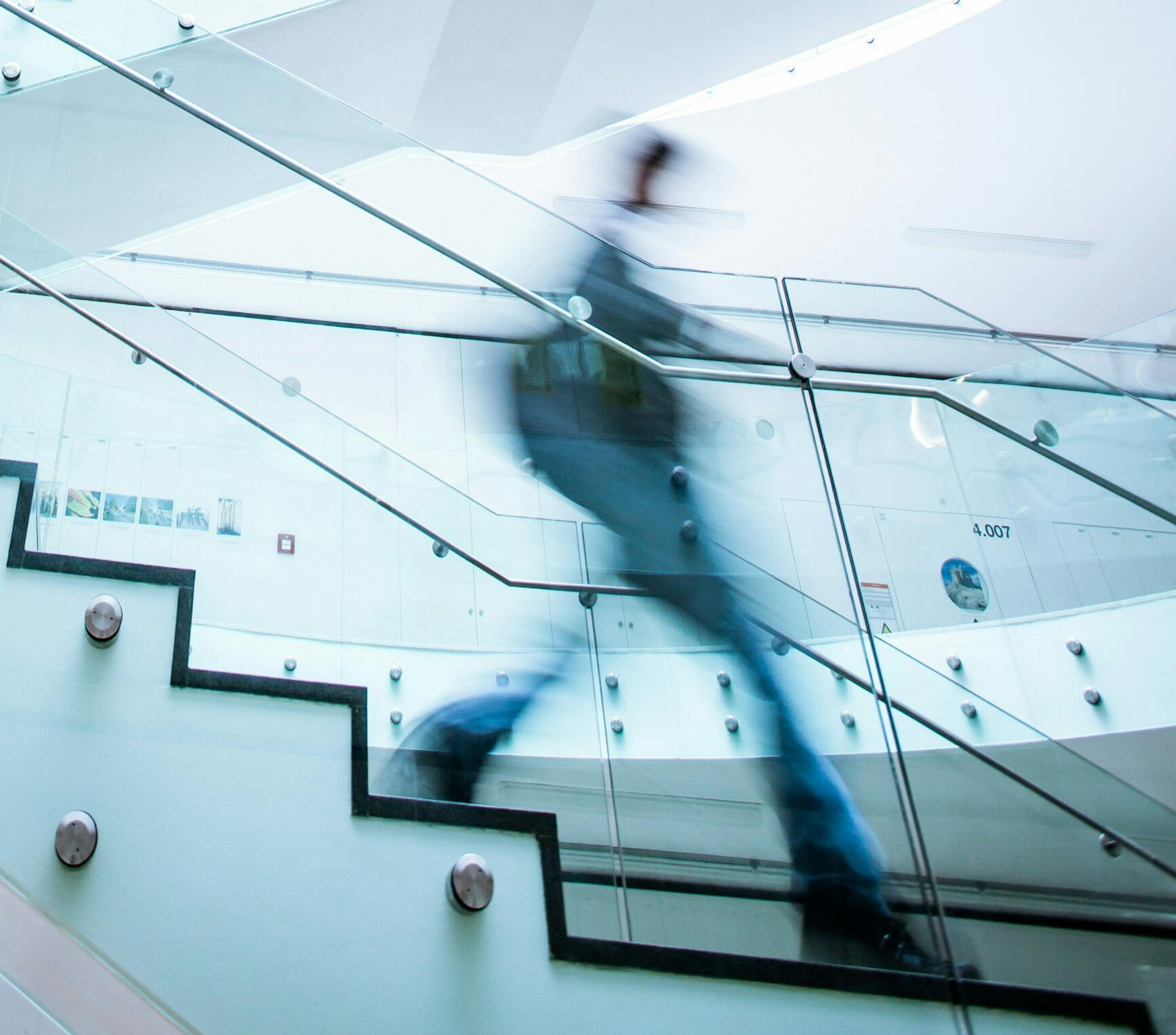 Architectural stairs glass roof