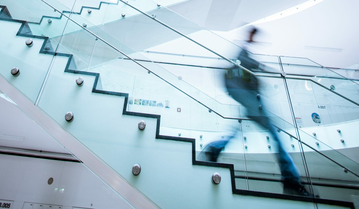 Architectural stairs glass roof