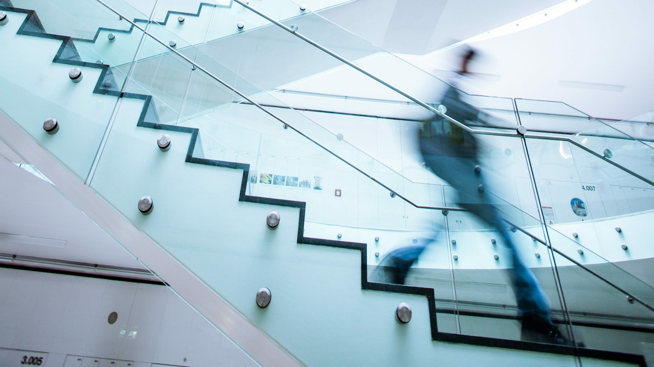 Architectural stairs glass roof