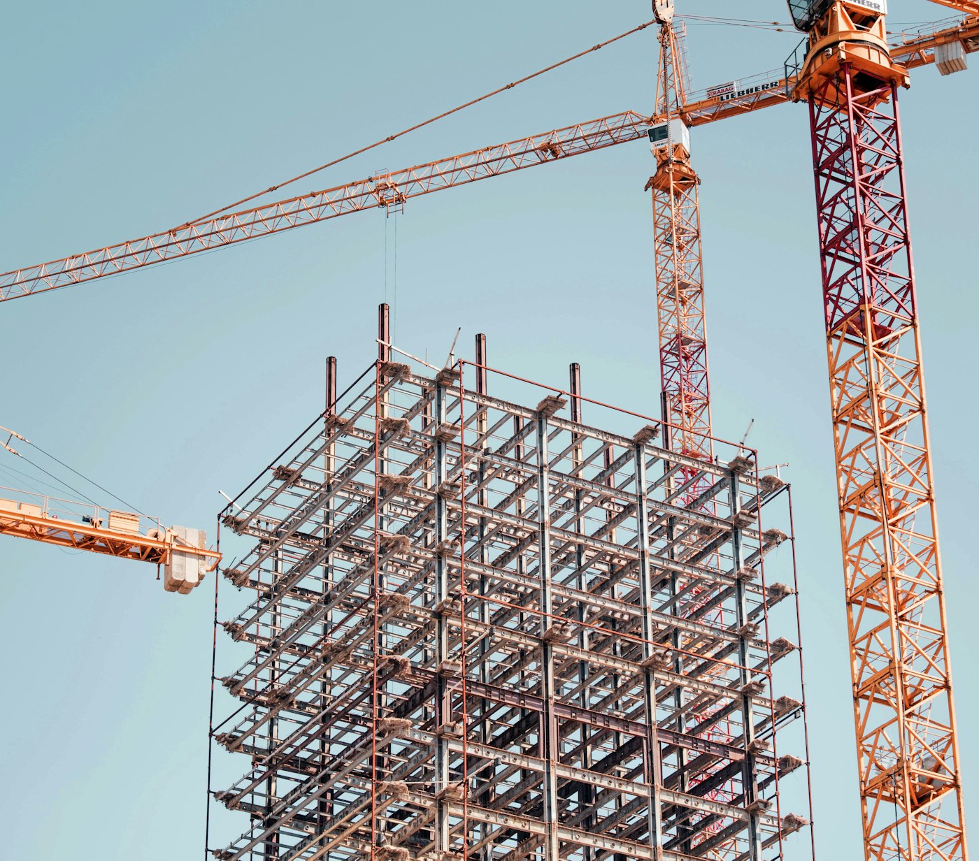 Construction steel framework highrise