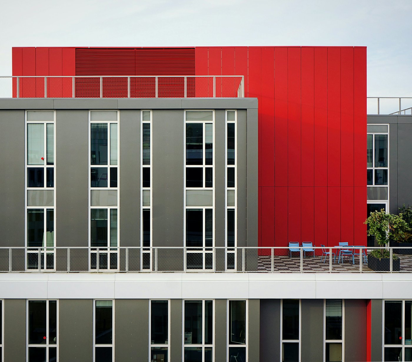 Facade modern building