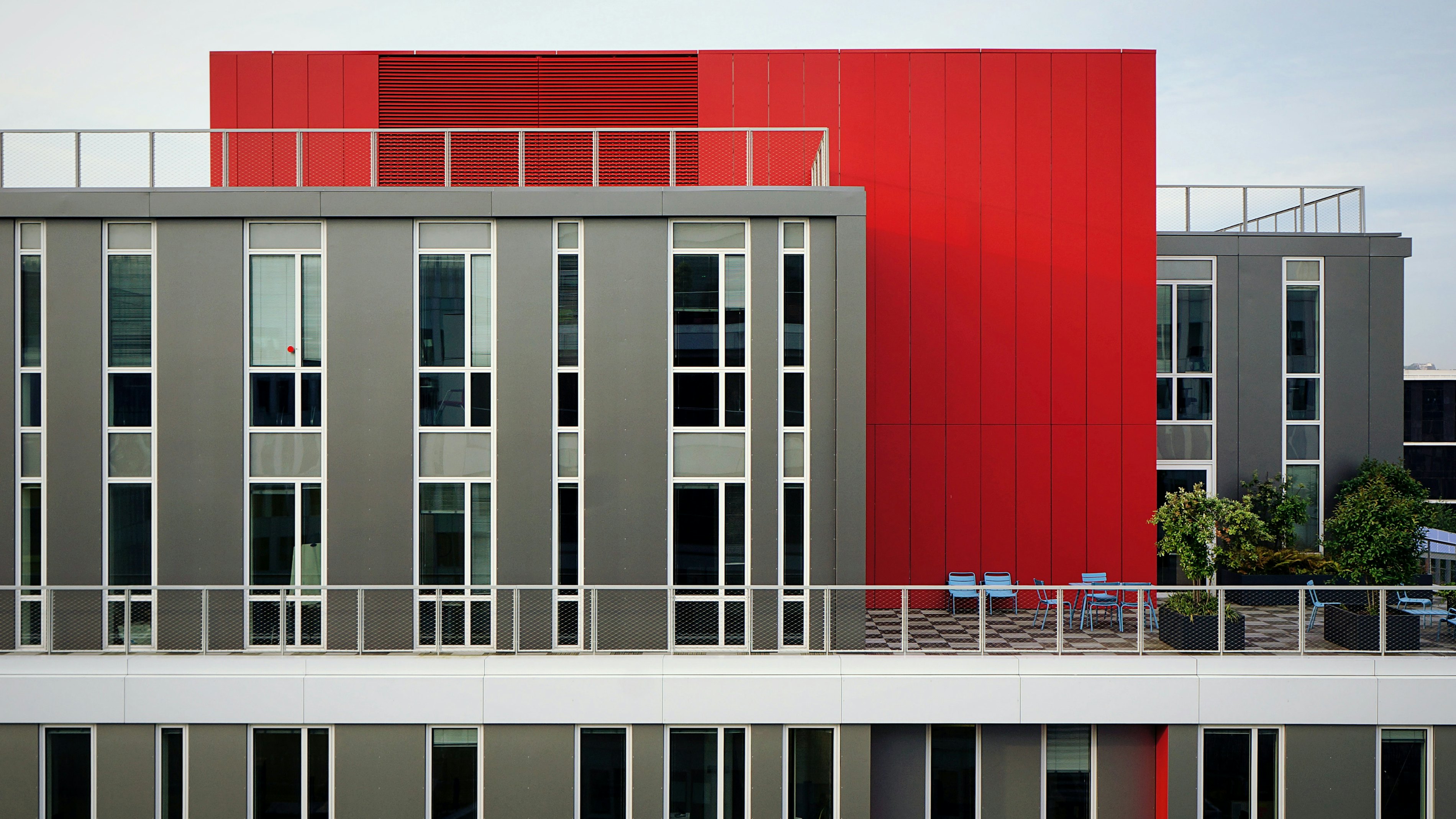 Facade modern building