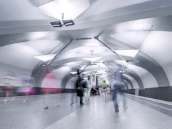 Modern metro station