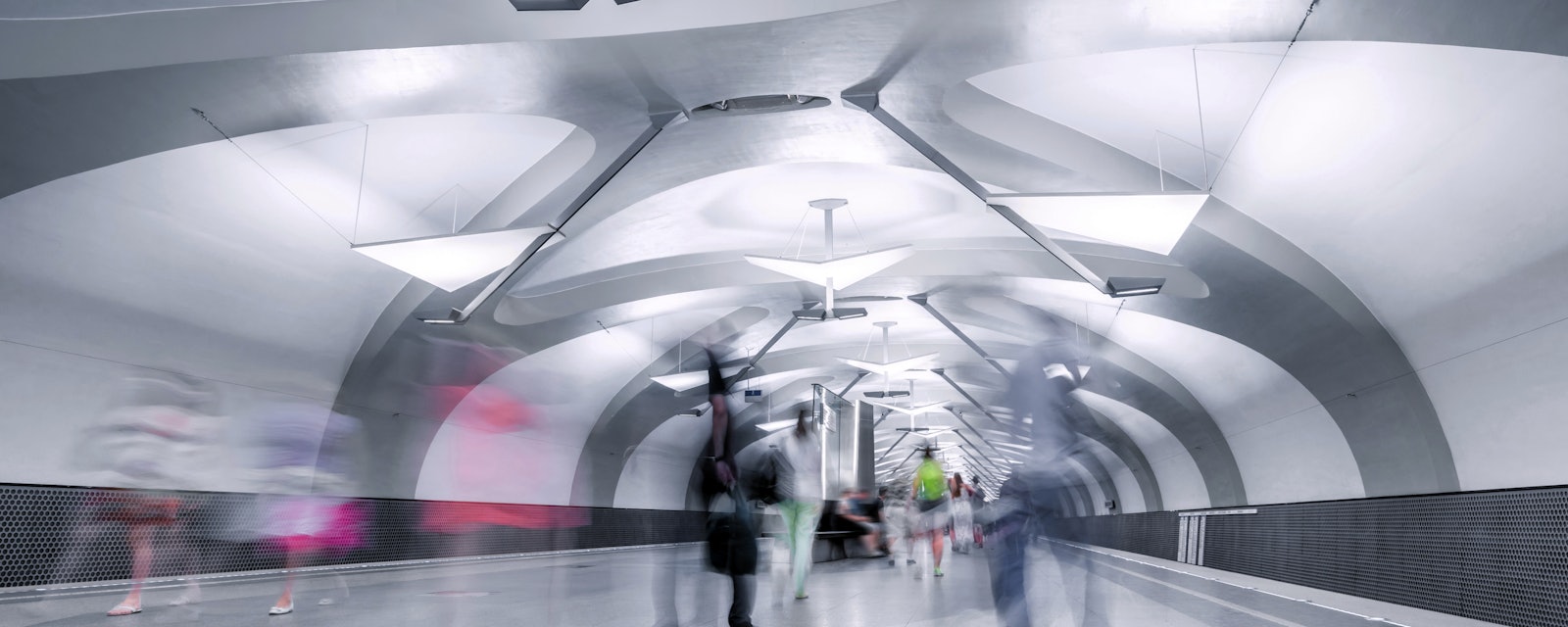 Modern metro station