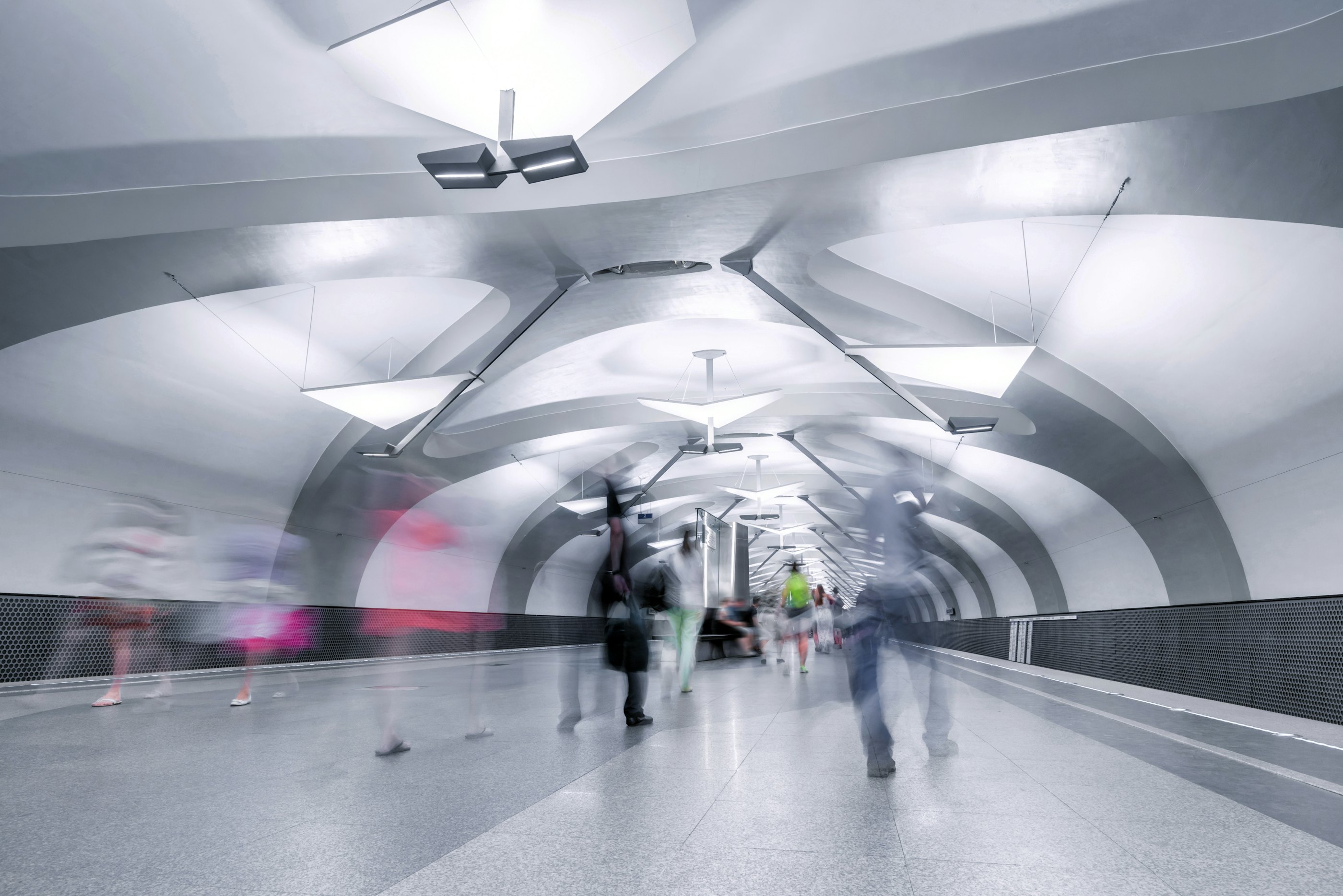 Modern metro station