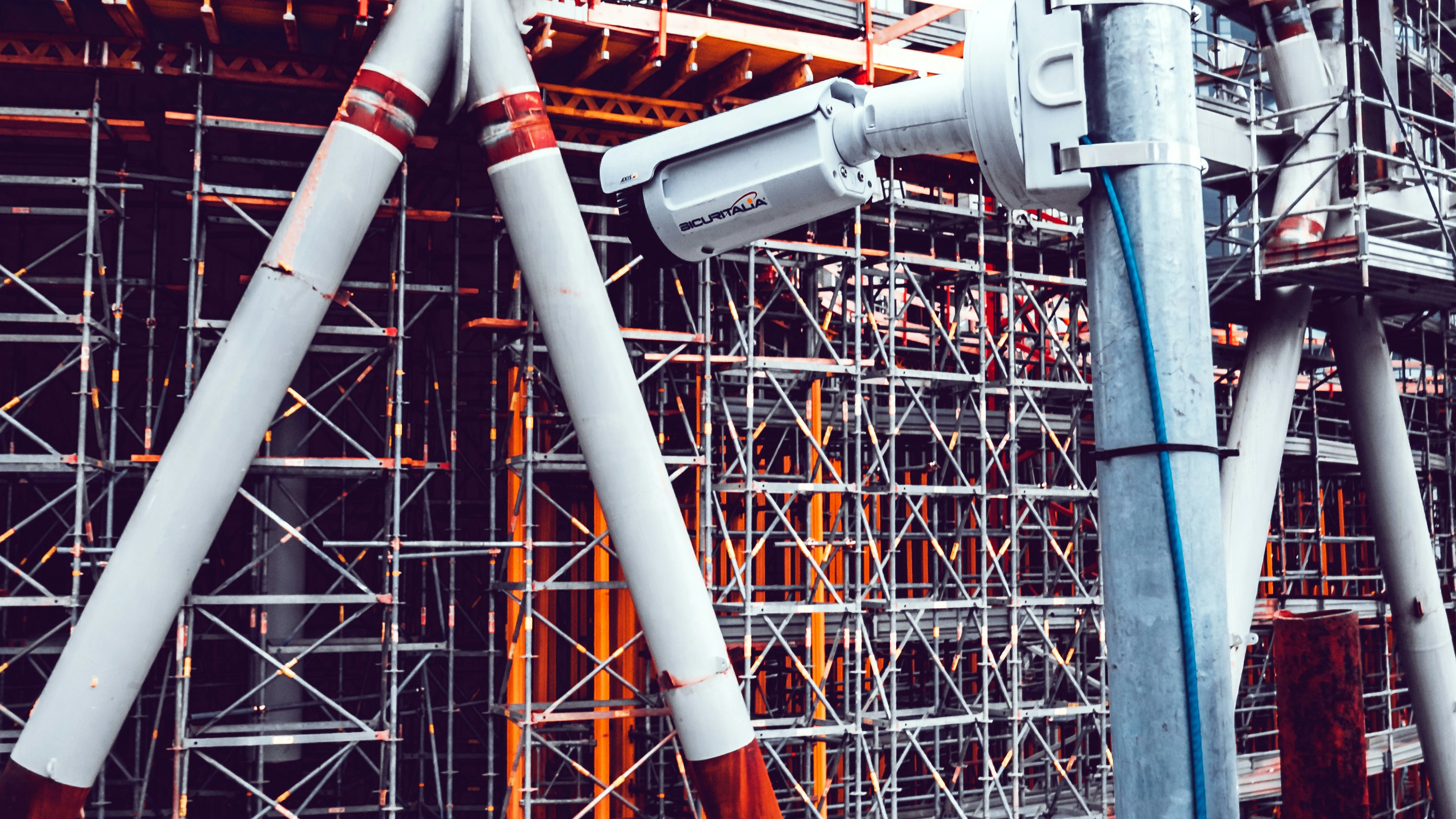 Security camera construction site