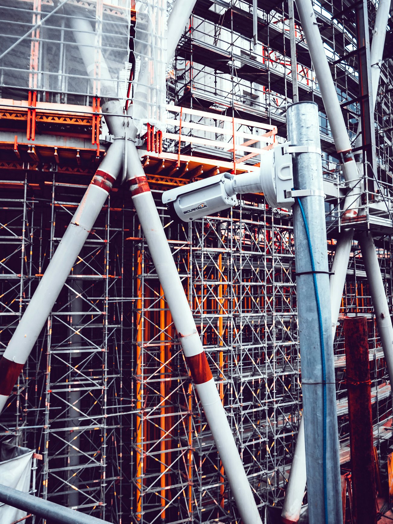 Security camera construction site