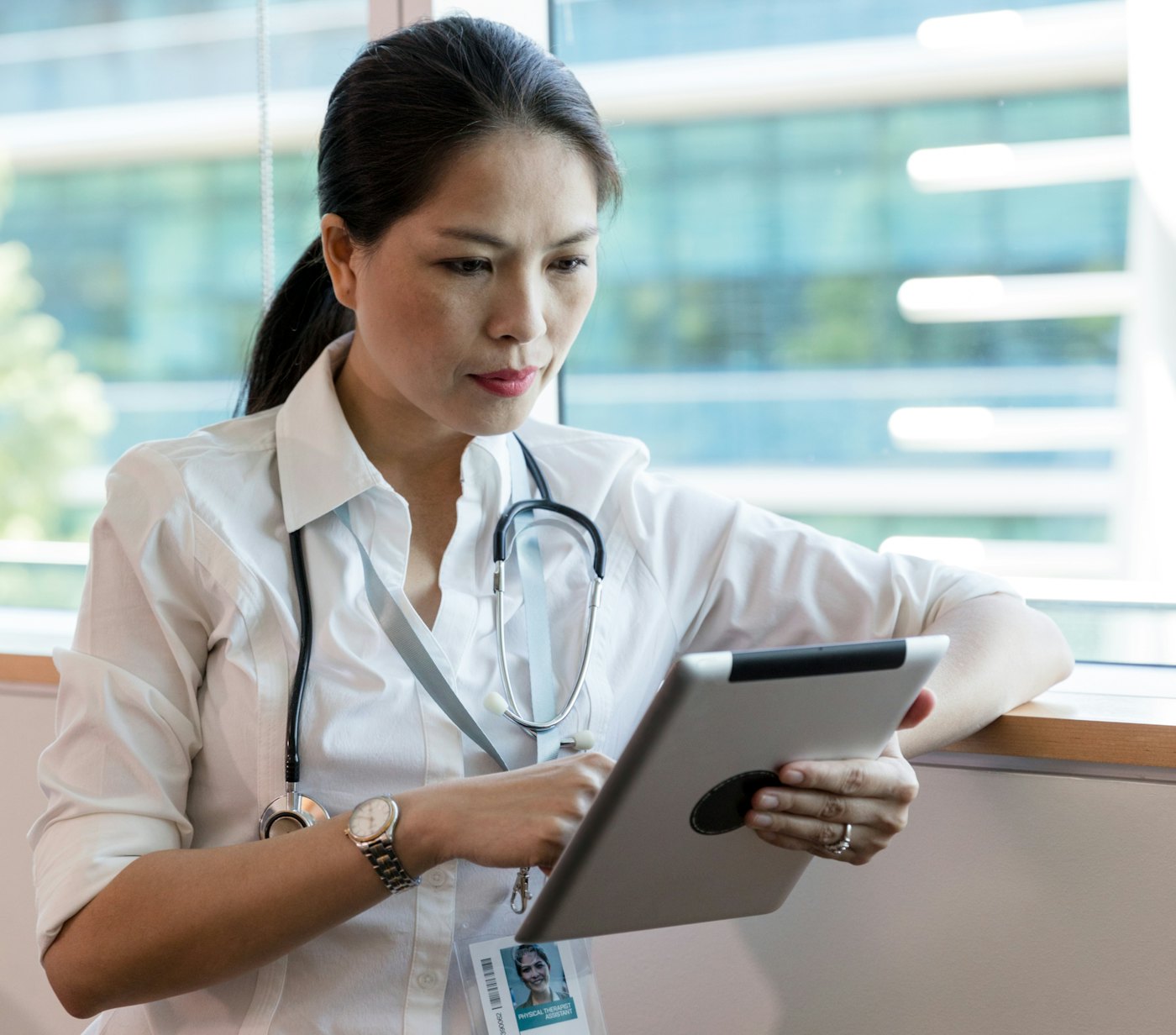 Healthcare doctor with tablet