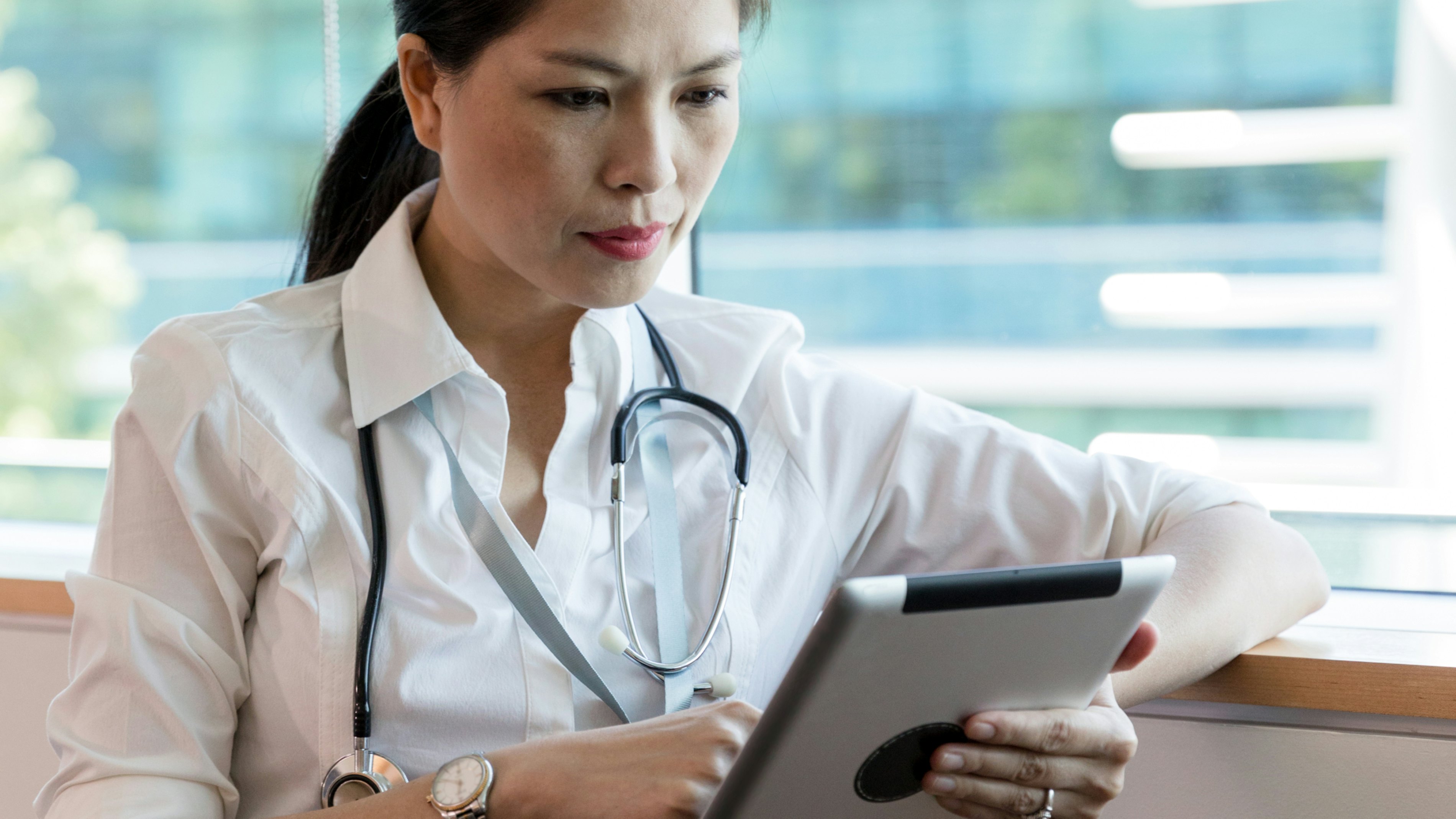Healthcare doctor with tablet