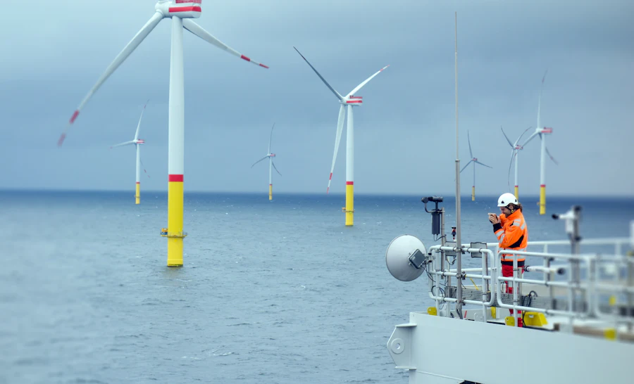 Offshore windmill park