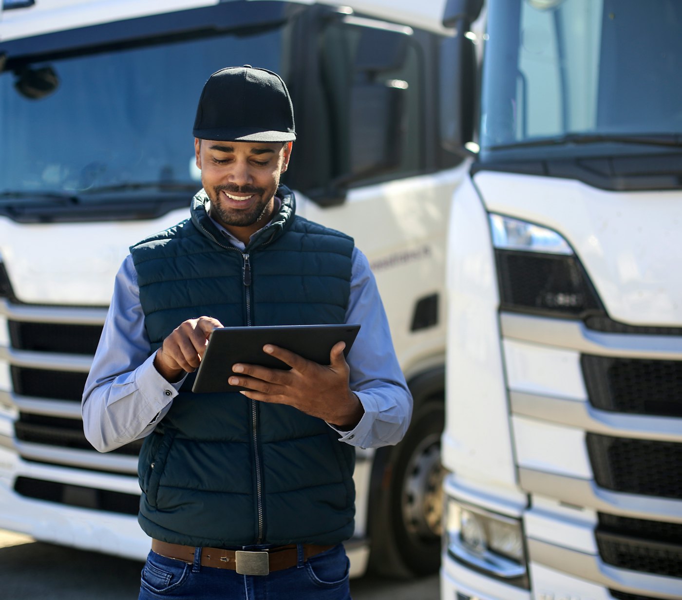 Transport driver working tablet