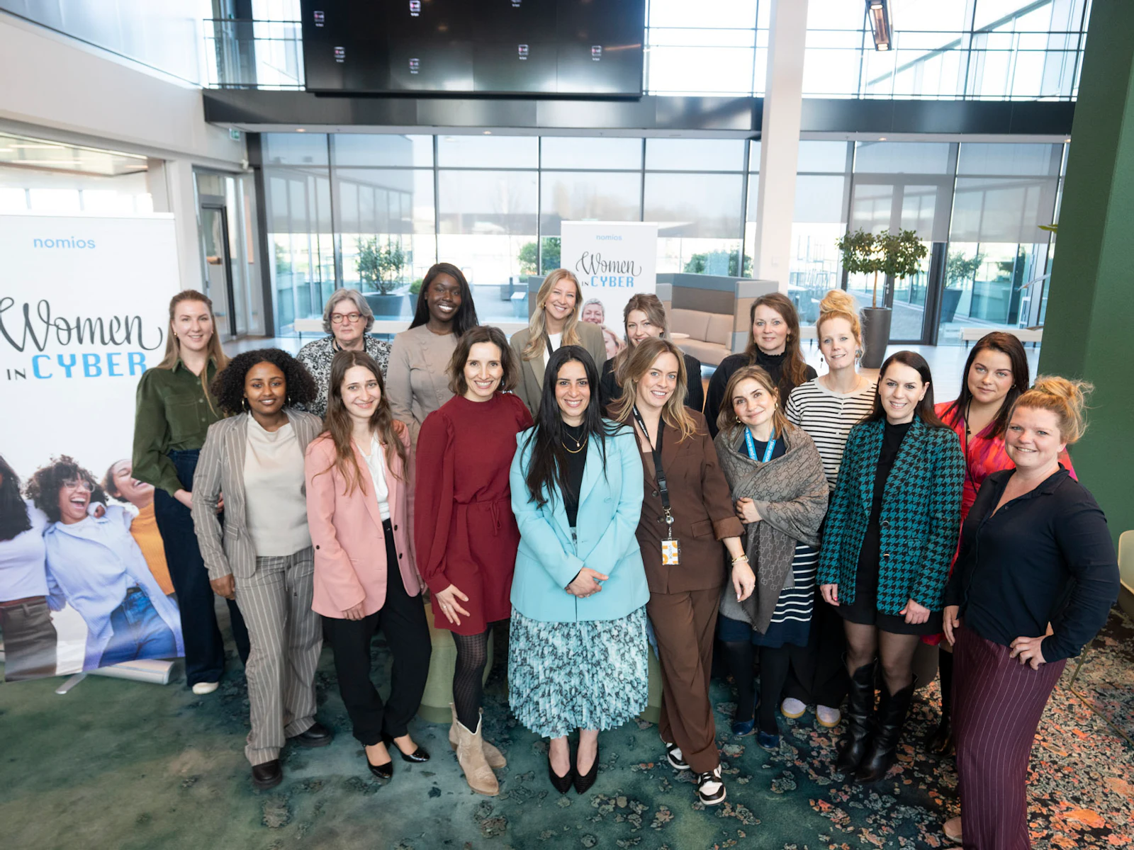 Women in cyber group photo