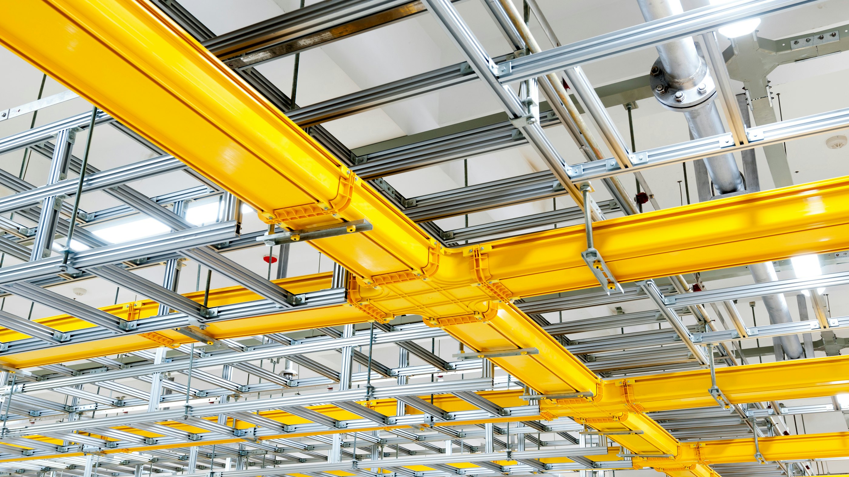 Industrial datacenter hallway