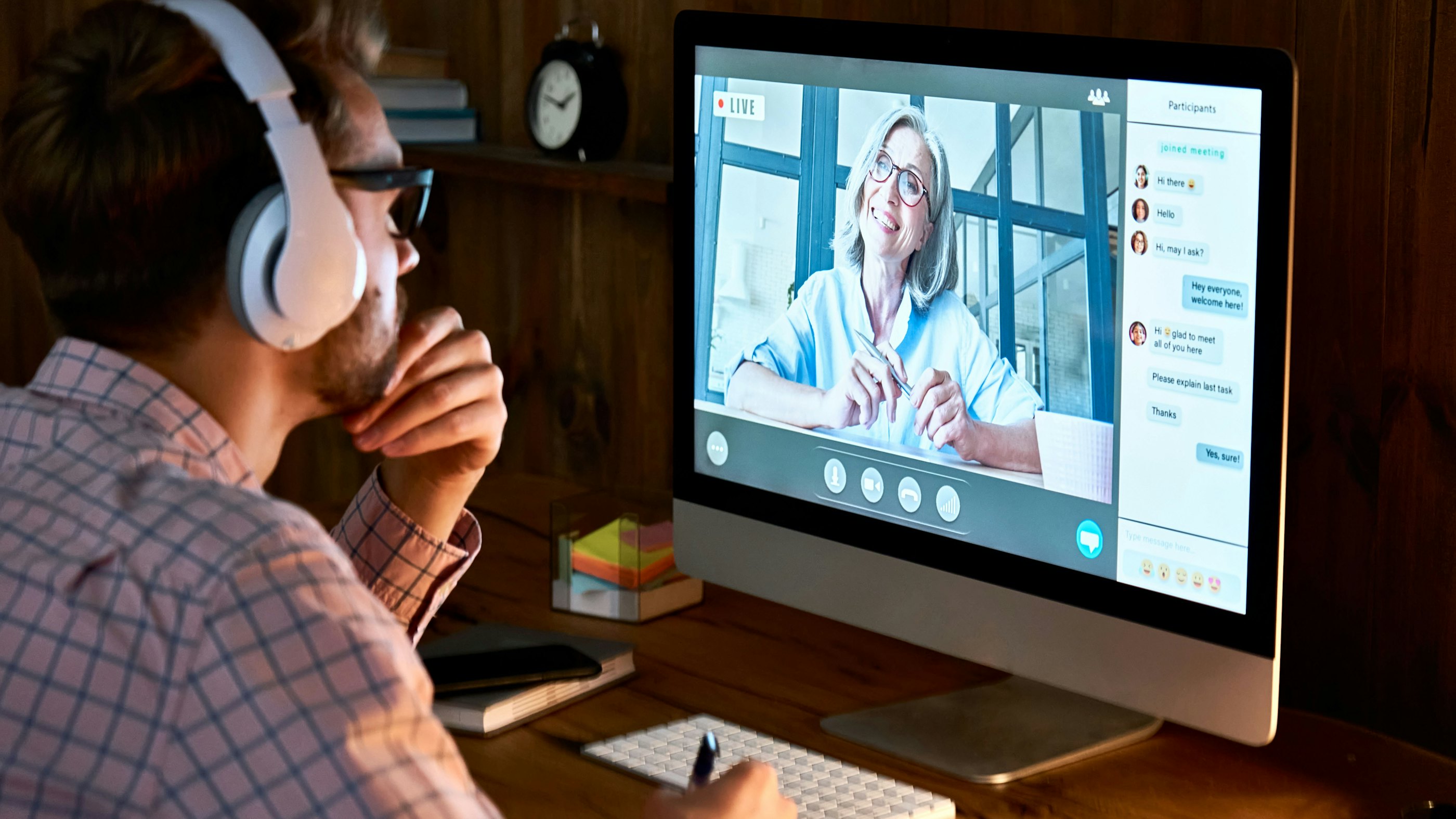 Work from home meeting