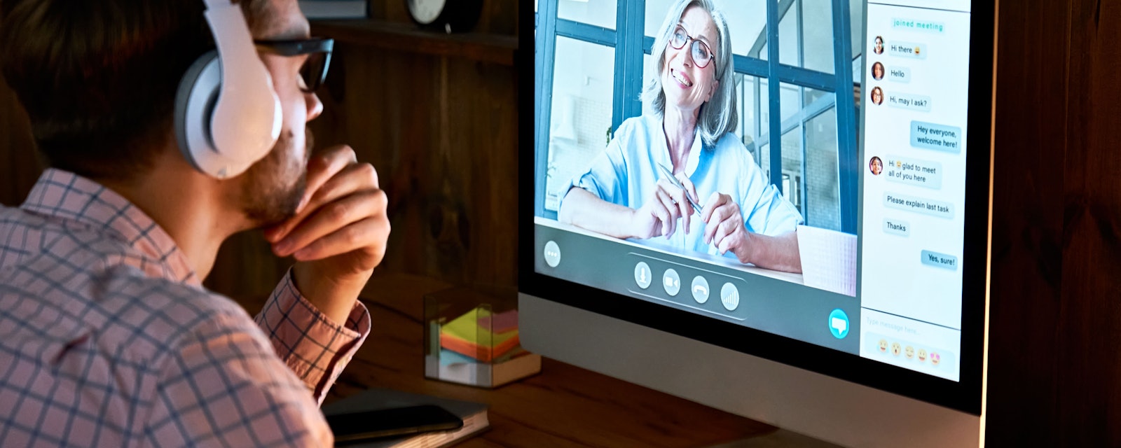 Work from home meeting