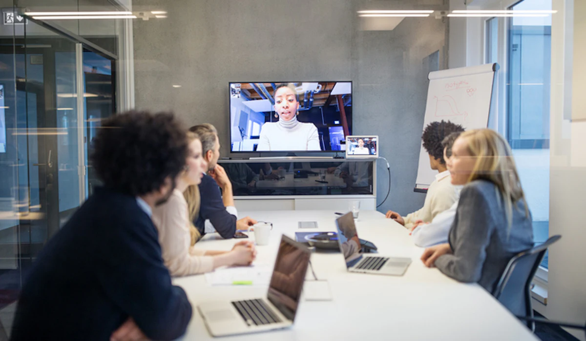 Team meeting video call
