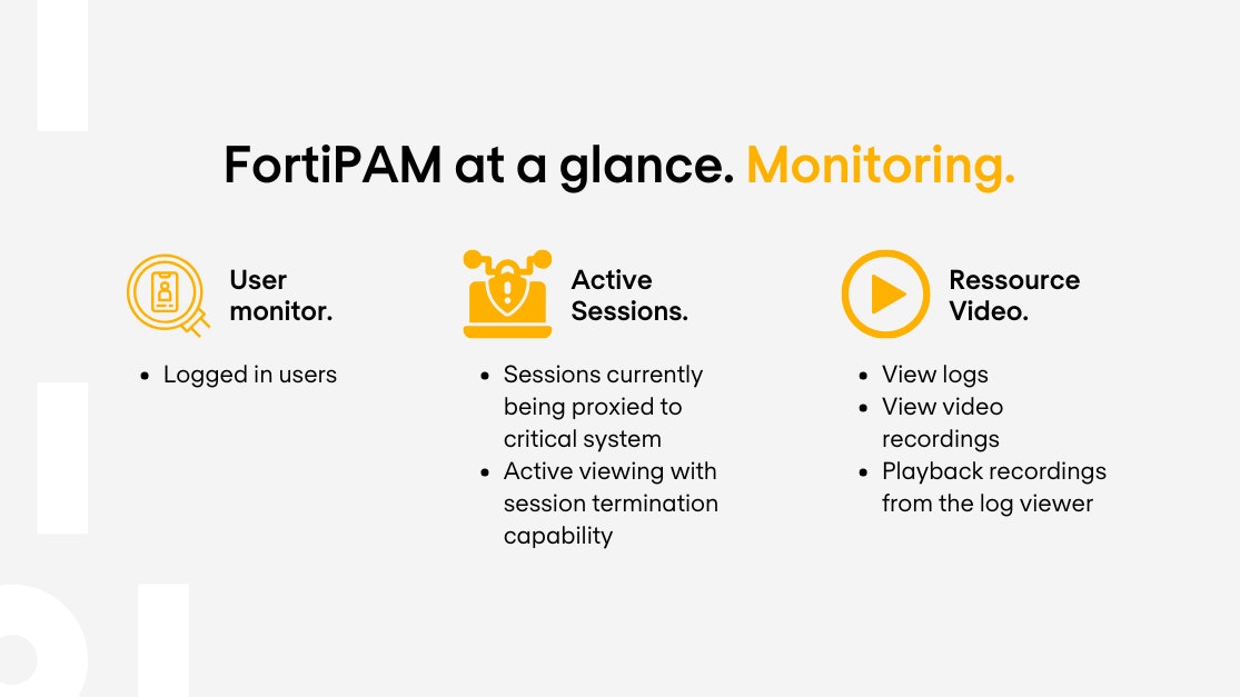 At a glance 2 Monitoring