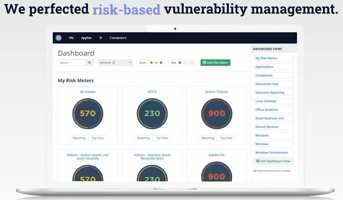 Kenna Security Dashboard