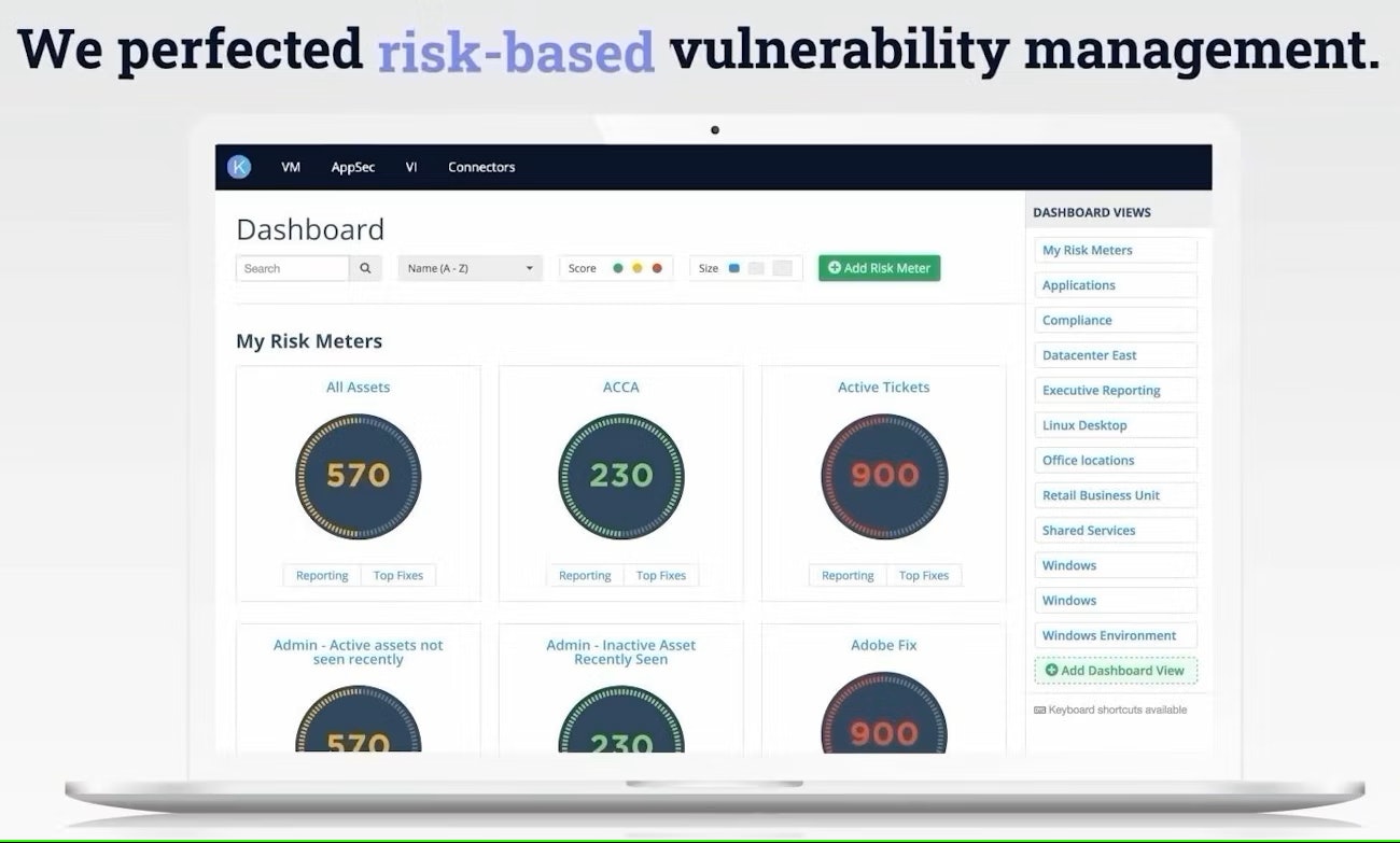 Kenna Security Dashboard