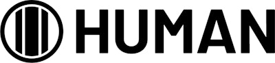 HUMAN logo horiz black