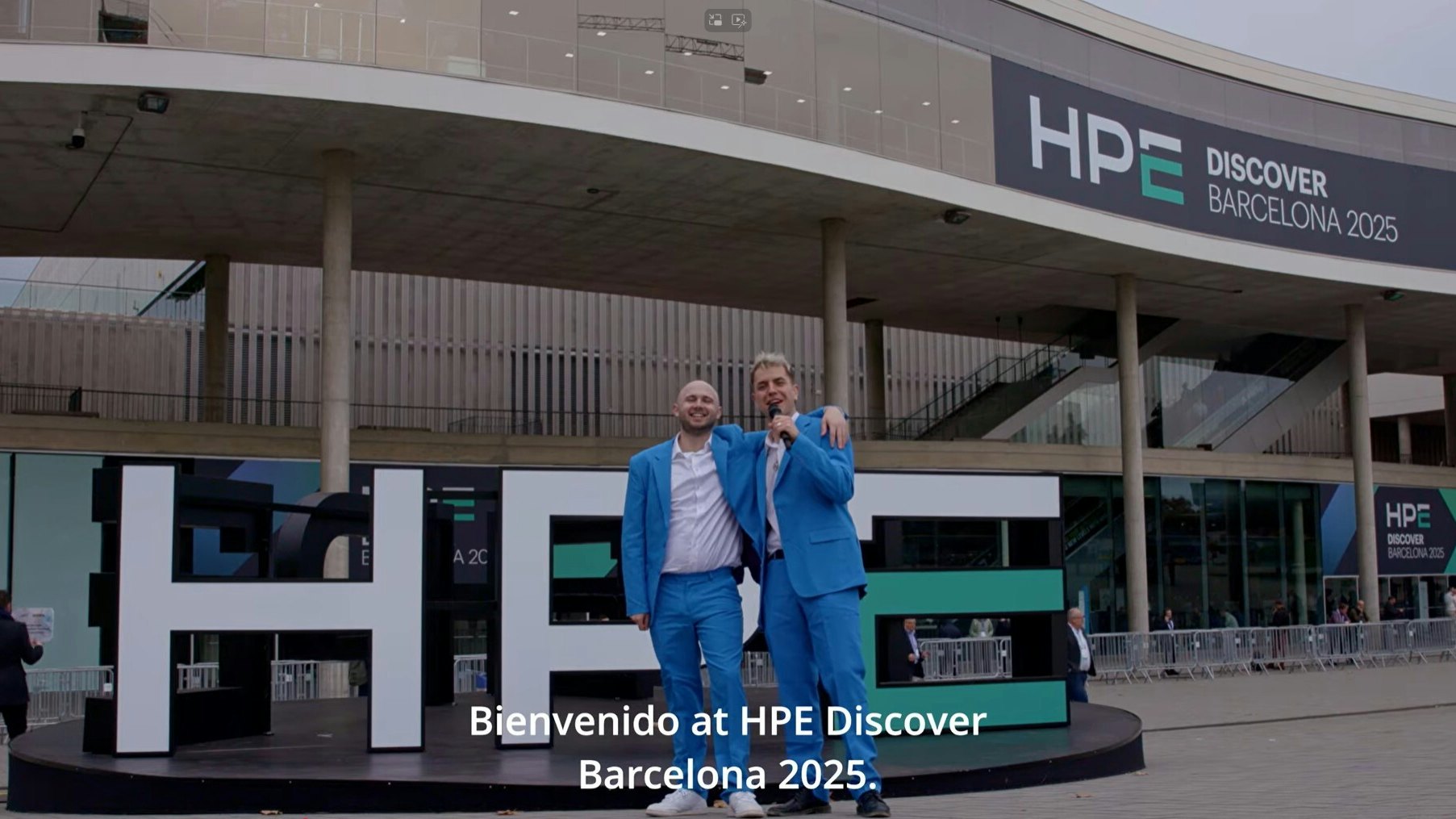 Nat and James at HPE Discover Barcelona 2025