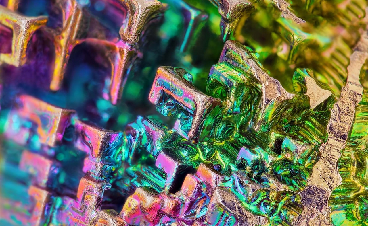 Bismuth gemstone