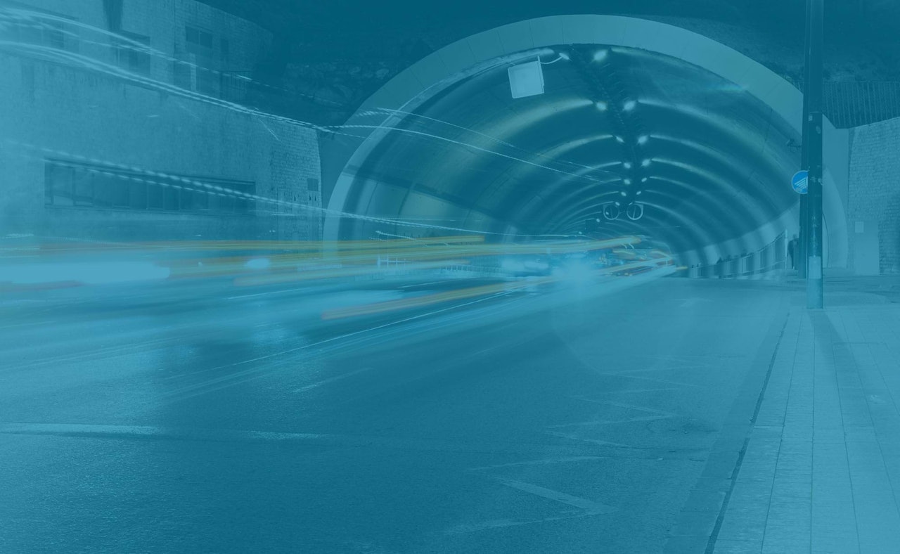 Tunnel traffic night