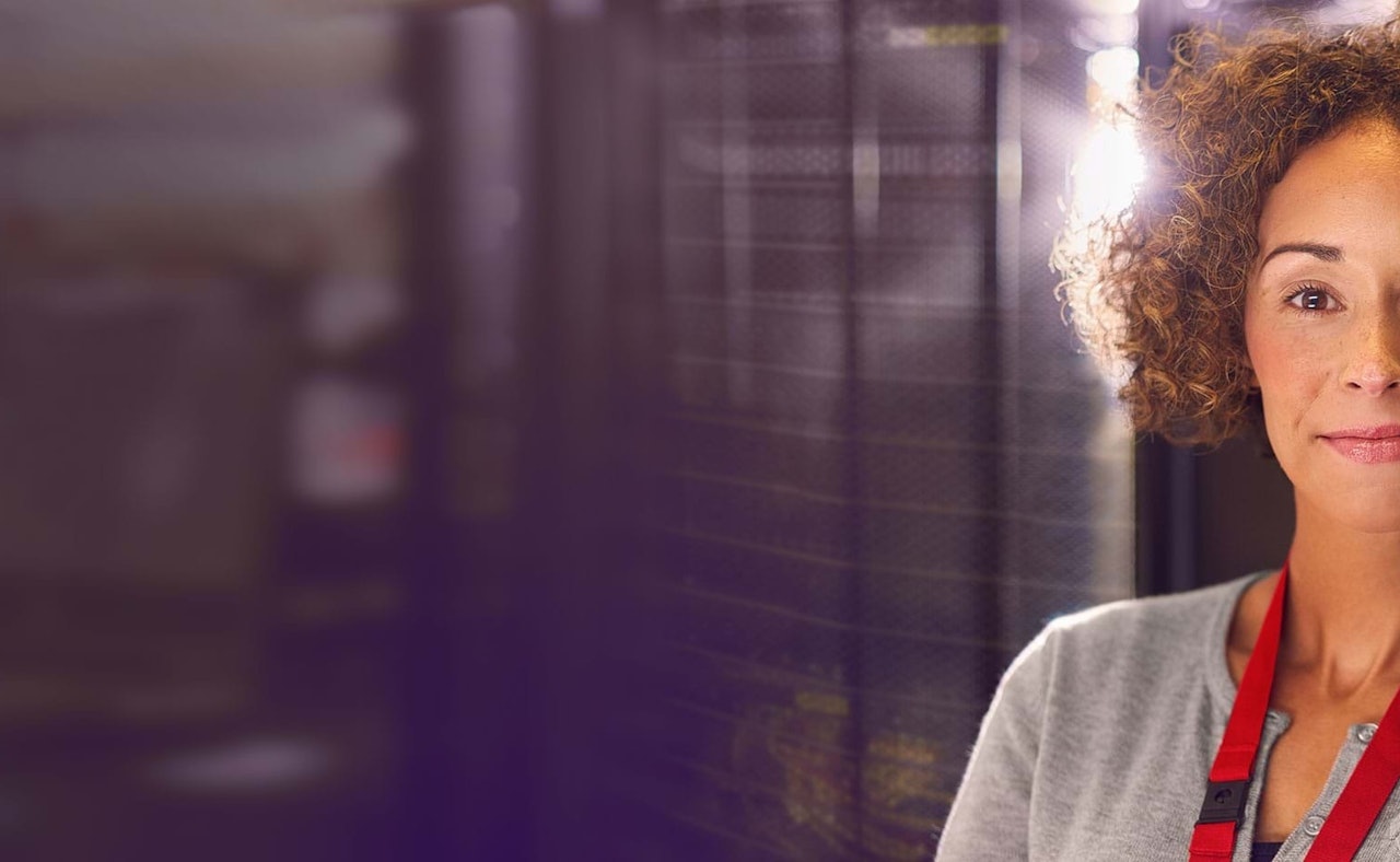 Woman datacenter